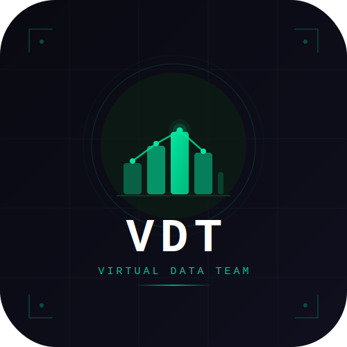 Virtual Data Team — Automated Data Team - Product Hunt launch logo and brand identity