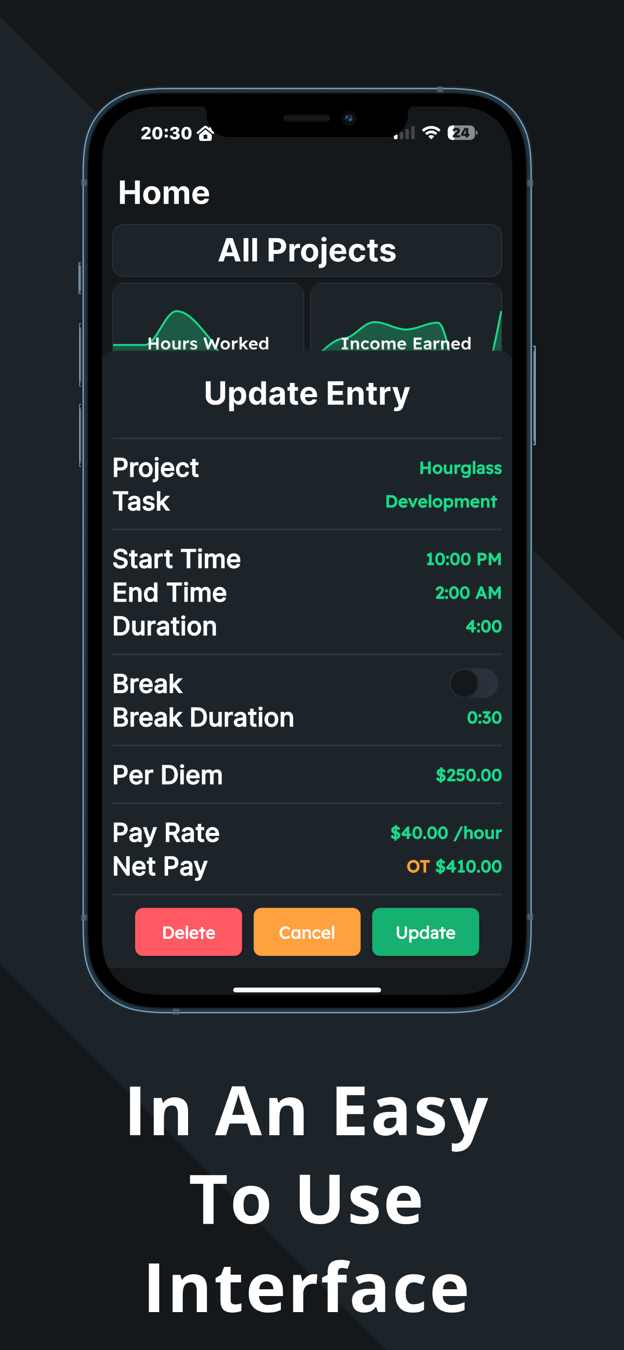 Media Hourglass - Tracker Pendapatan - Penjejakan Masa & Pendapatan Ketepatan 5