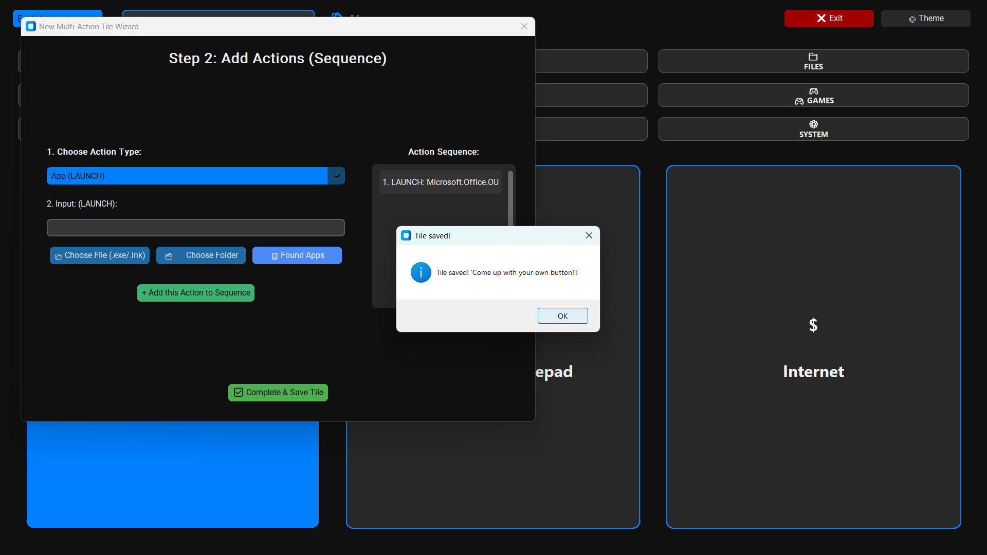 4ULauncher - Screenshot 5 showing product features and functionality