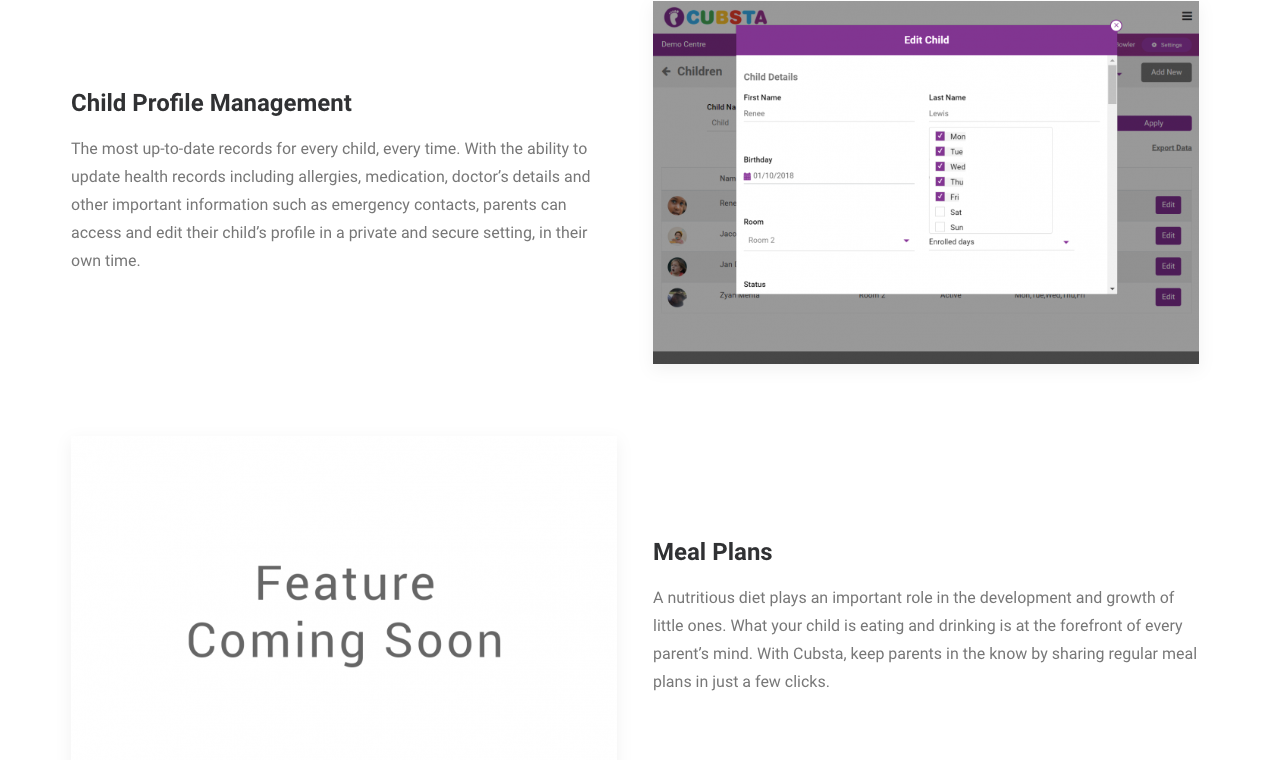 Cubsta | Childcare Software gallery image