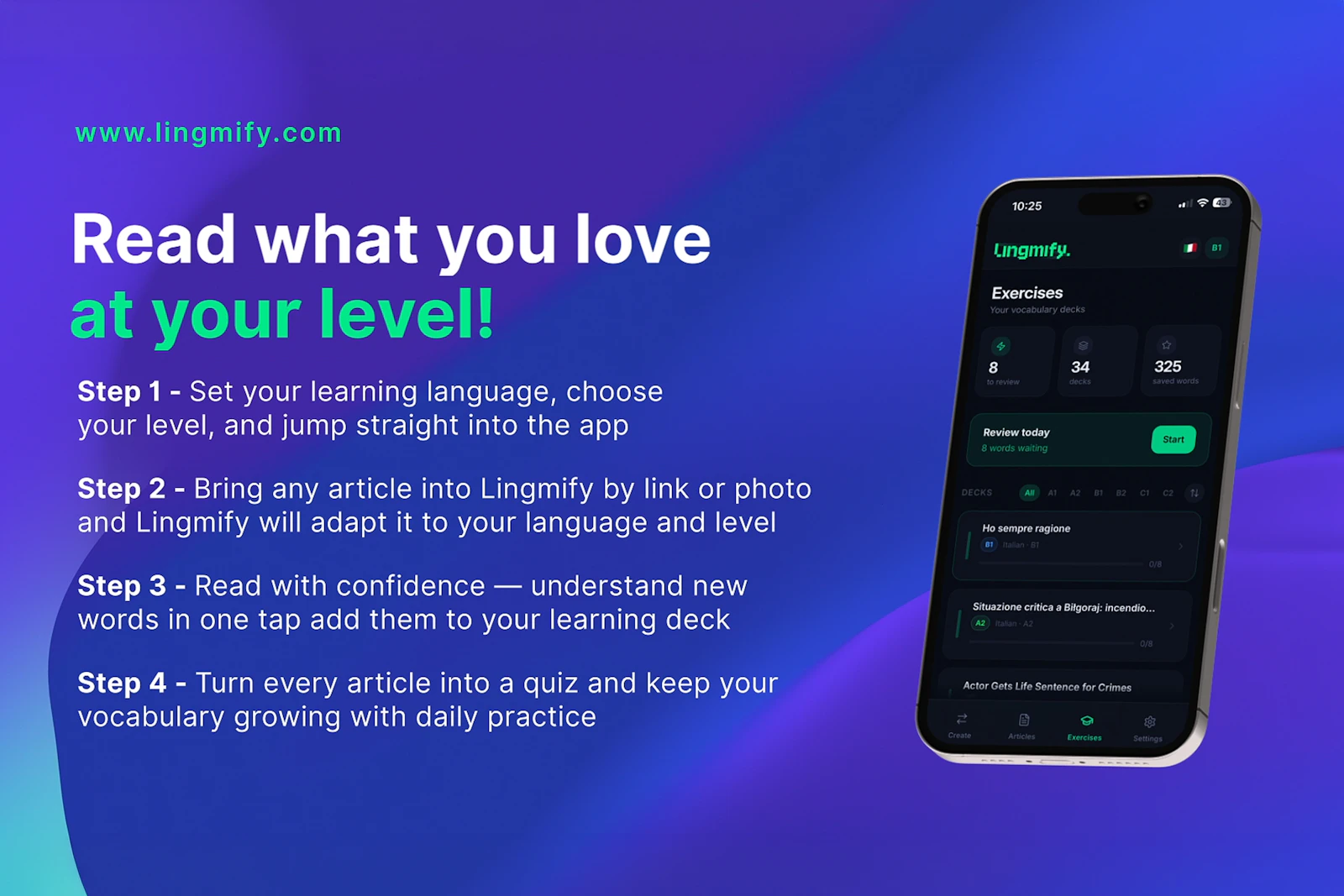 Lingmify.com screenshot 3