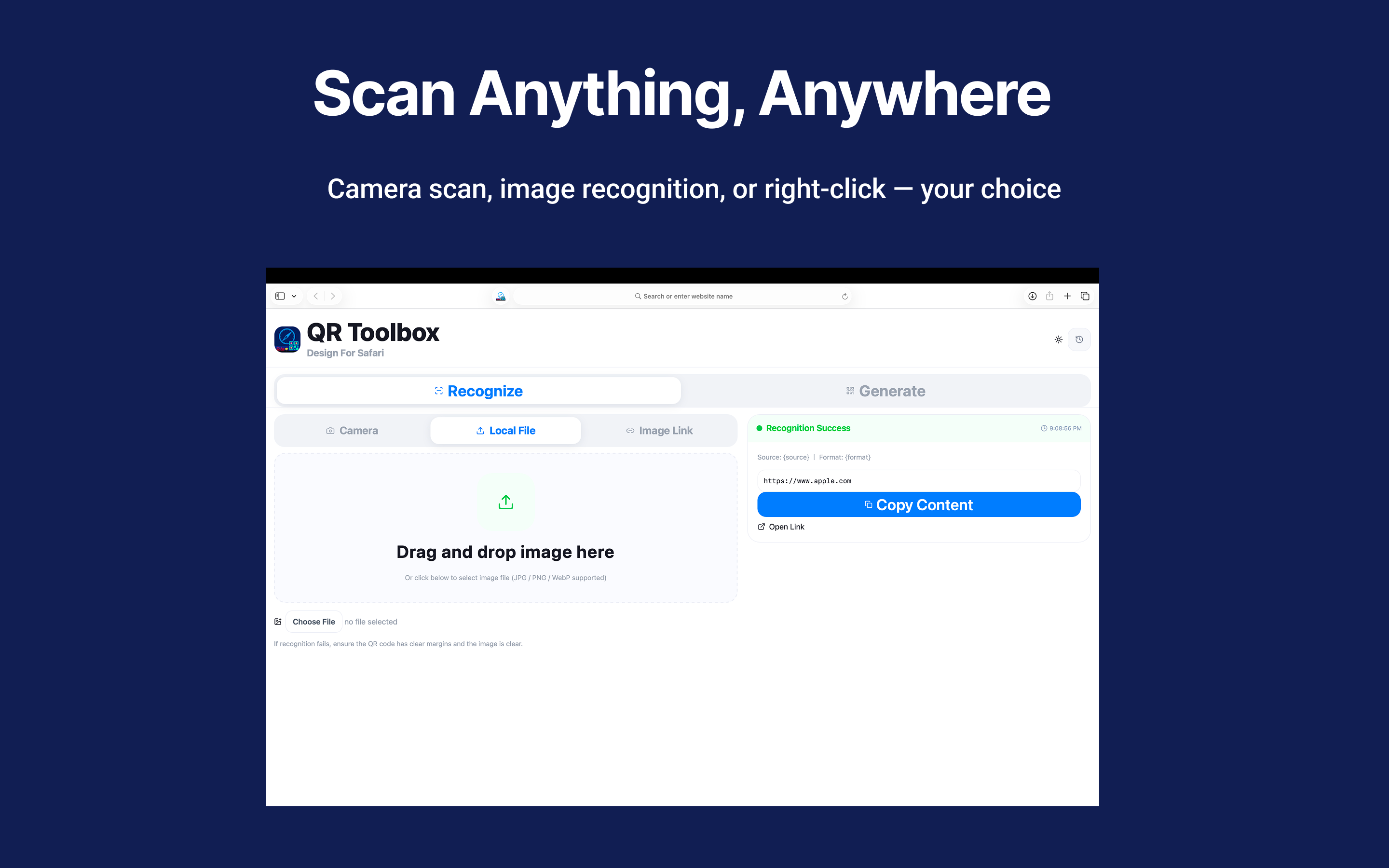 URL QRCode Helper-for Safari gallery image