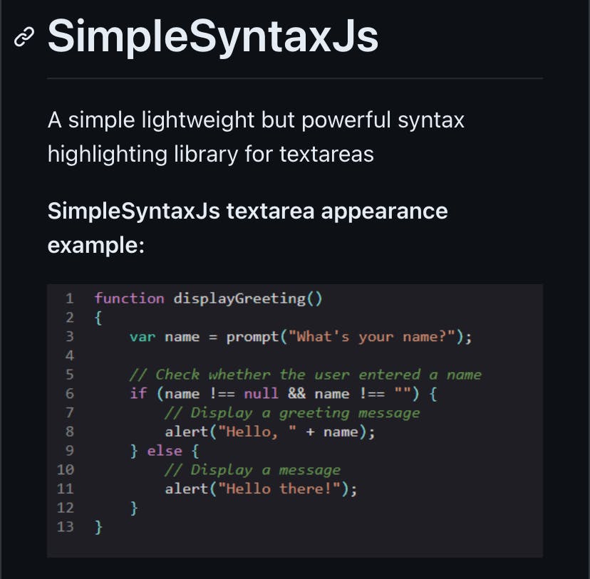 SimpleSyntaxJs media 1