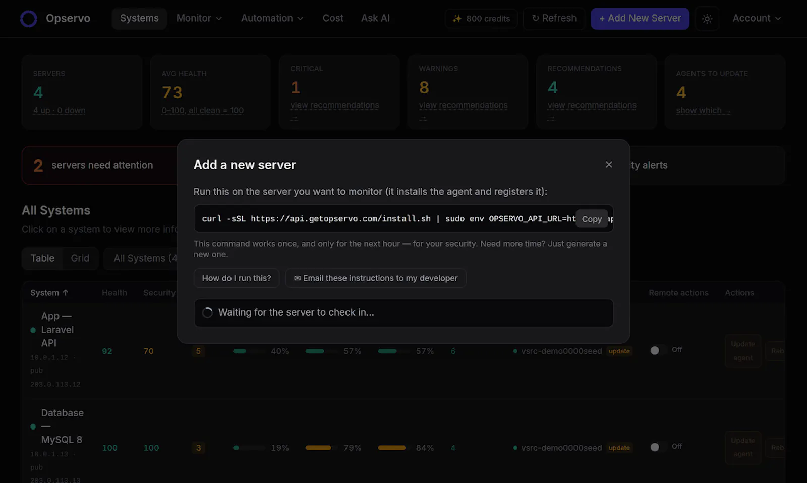 Opservo screenshot 8