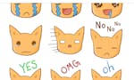 Himi the Cat Stickers for GBoard image