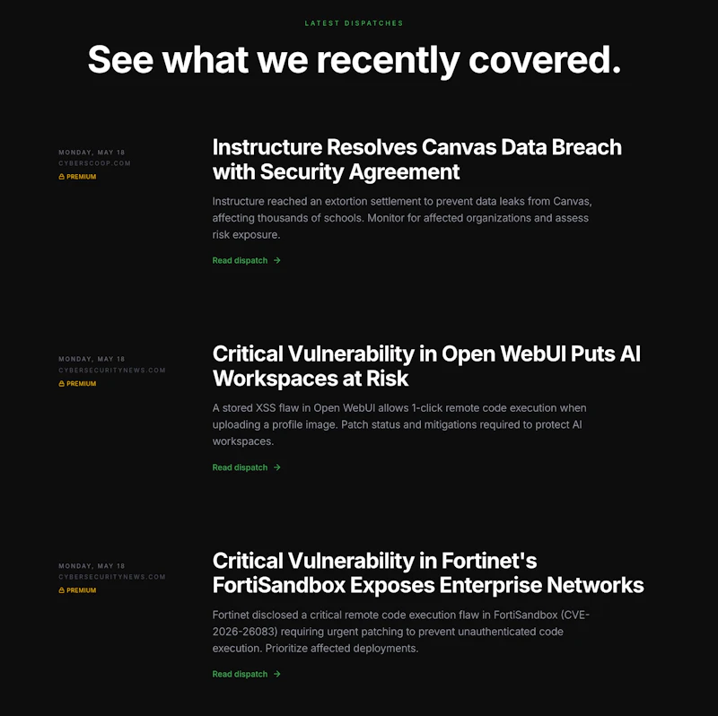 sec-news.ai | AI cybersec newsletter screenshot 2