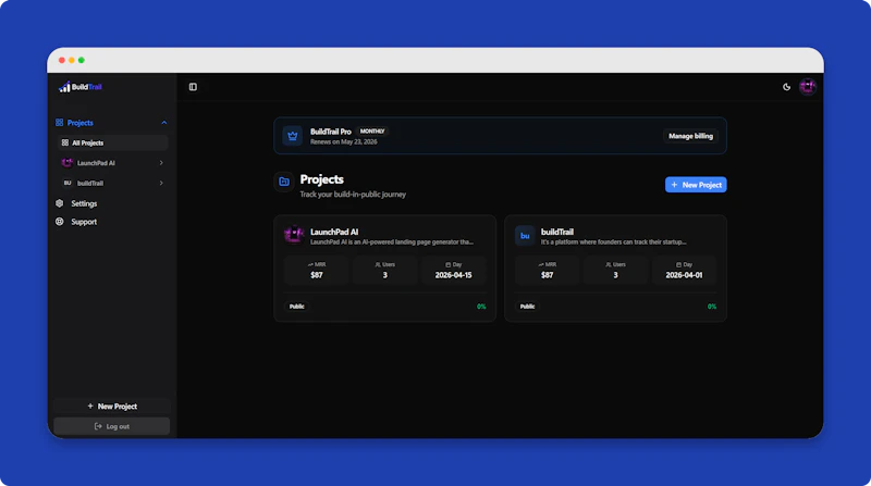 BuildTrail screenshot 3