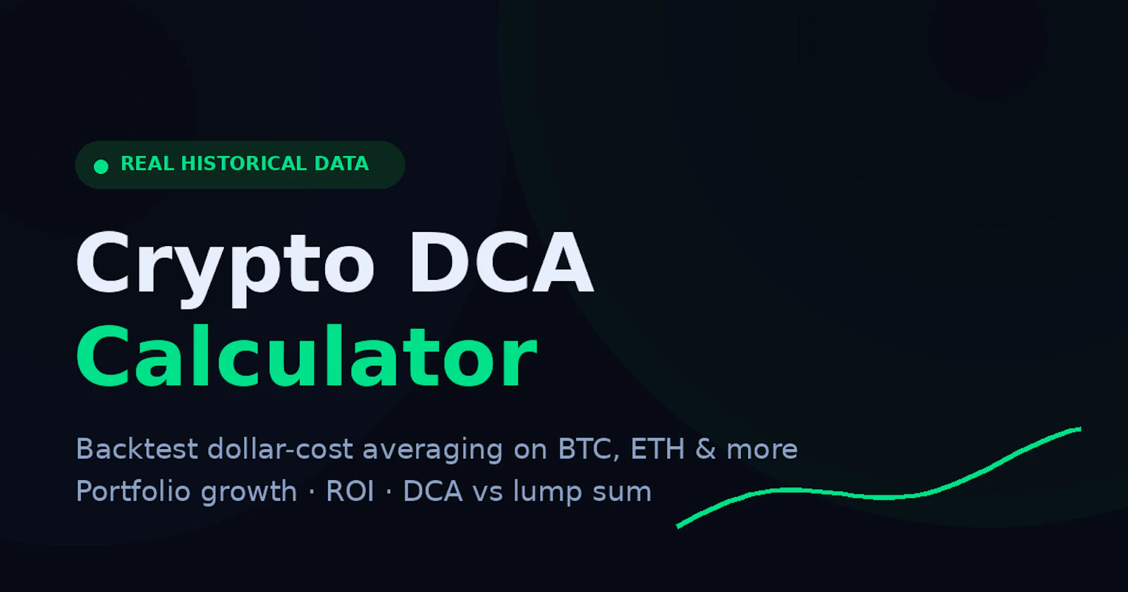 Crypto DCA Calculator & Backtester screenshot 1