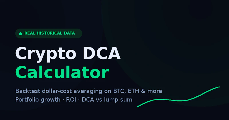 Crypto DCA Calculator & Backtester screenshot 1