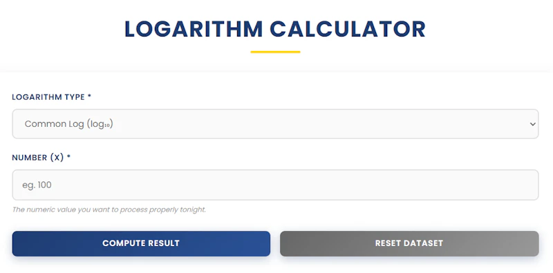 Logarithm Calculator | Ease Tools screenshot 1