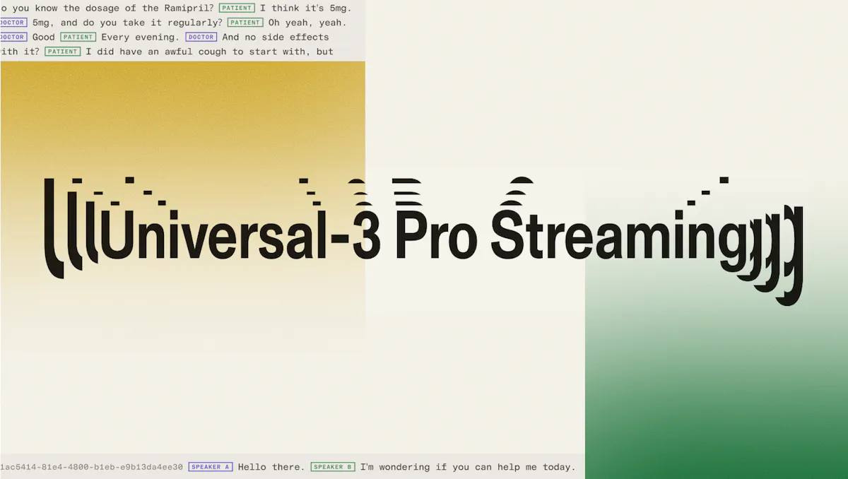 AssemblyAI: Universal-3 Pro Streaming