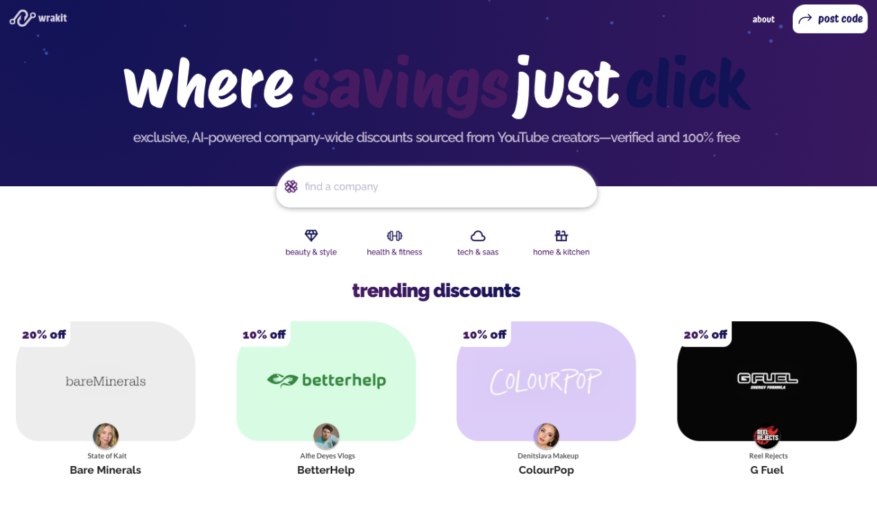 Média faire un wrakit - Remises / coupons exclusifs provenant des créateurs YouTube 1