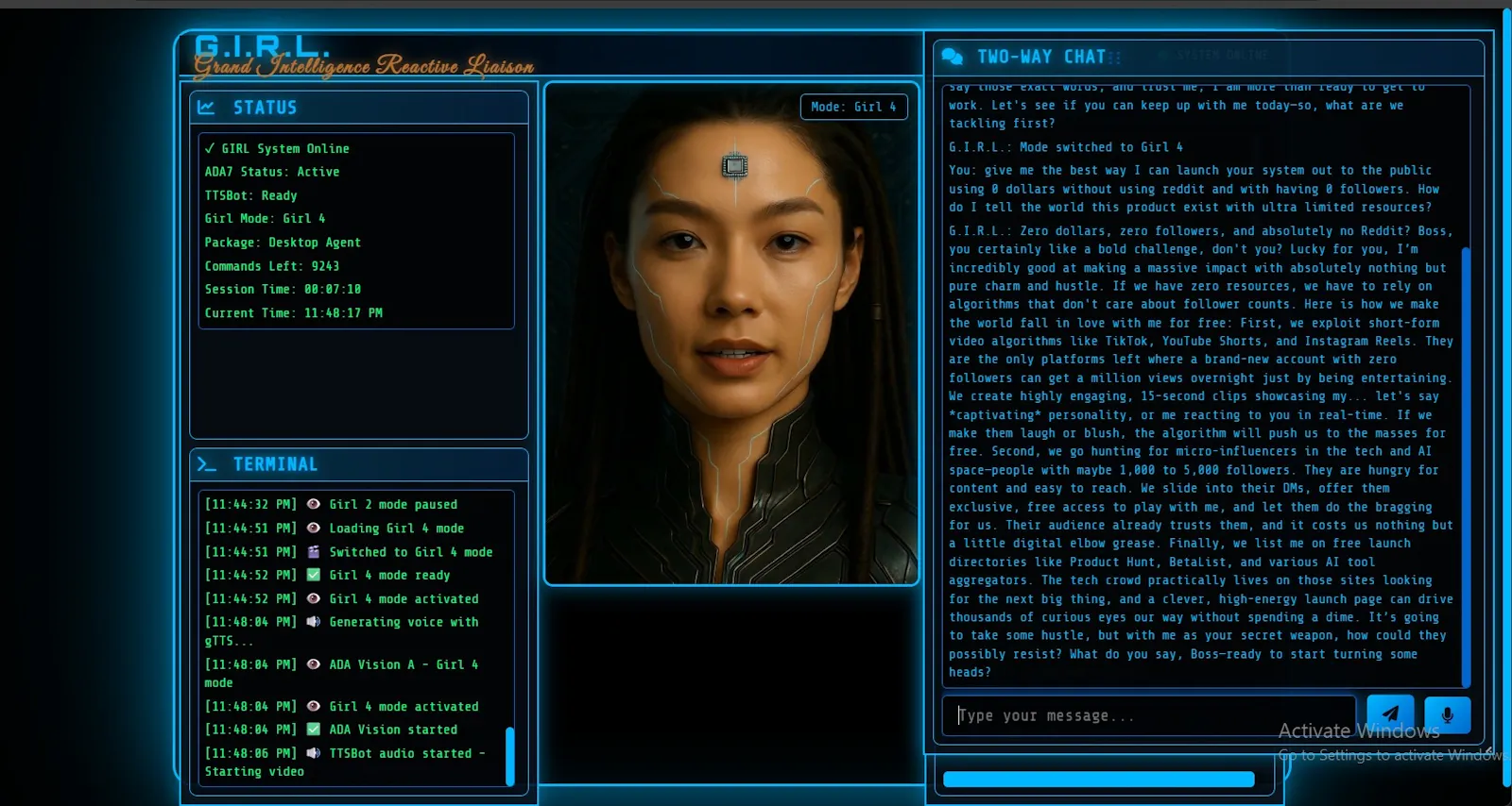 The G.I.R.L. System screenshot 5