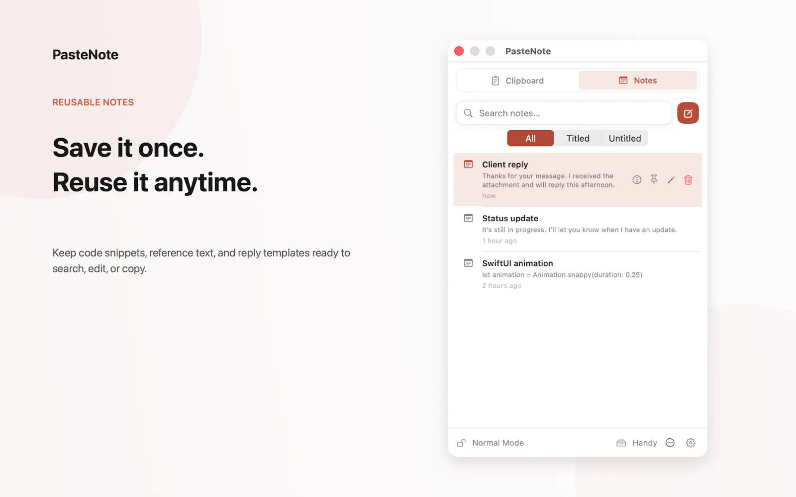 PasteNote screenshot 4