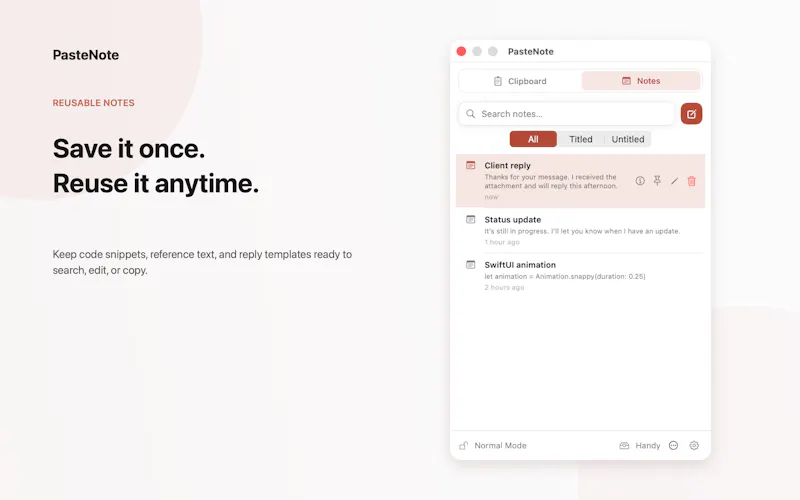 PasteNote screenshot 4