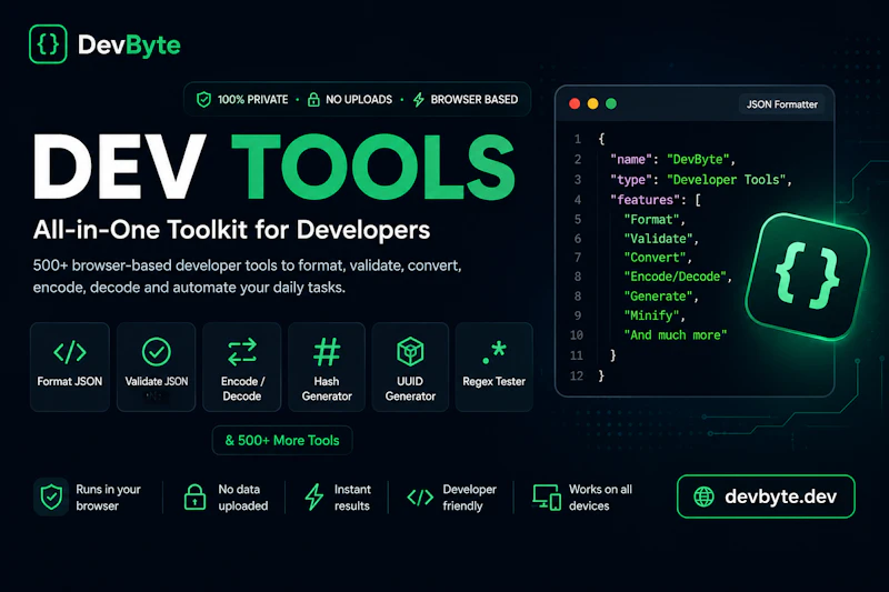 DevByte Developer Tools screenshot 1