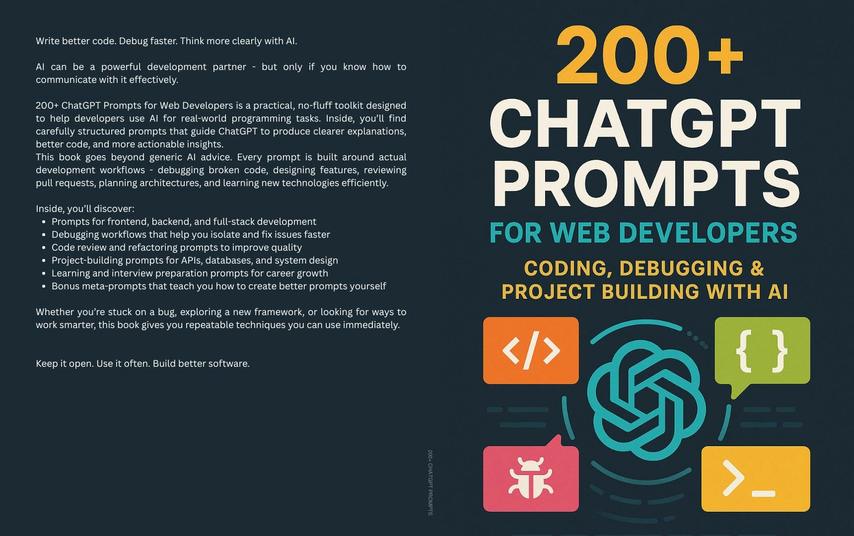 200+ ChatGPT Prompts for Web Developers gallery image
