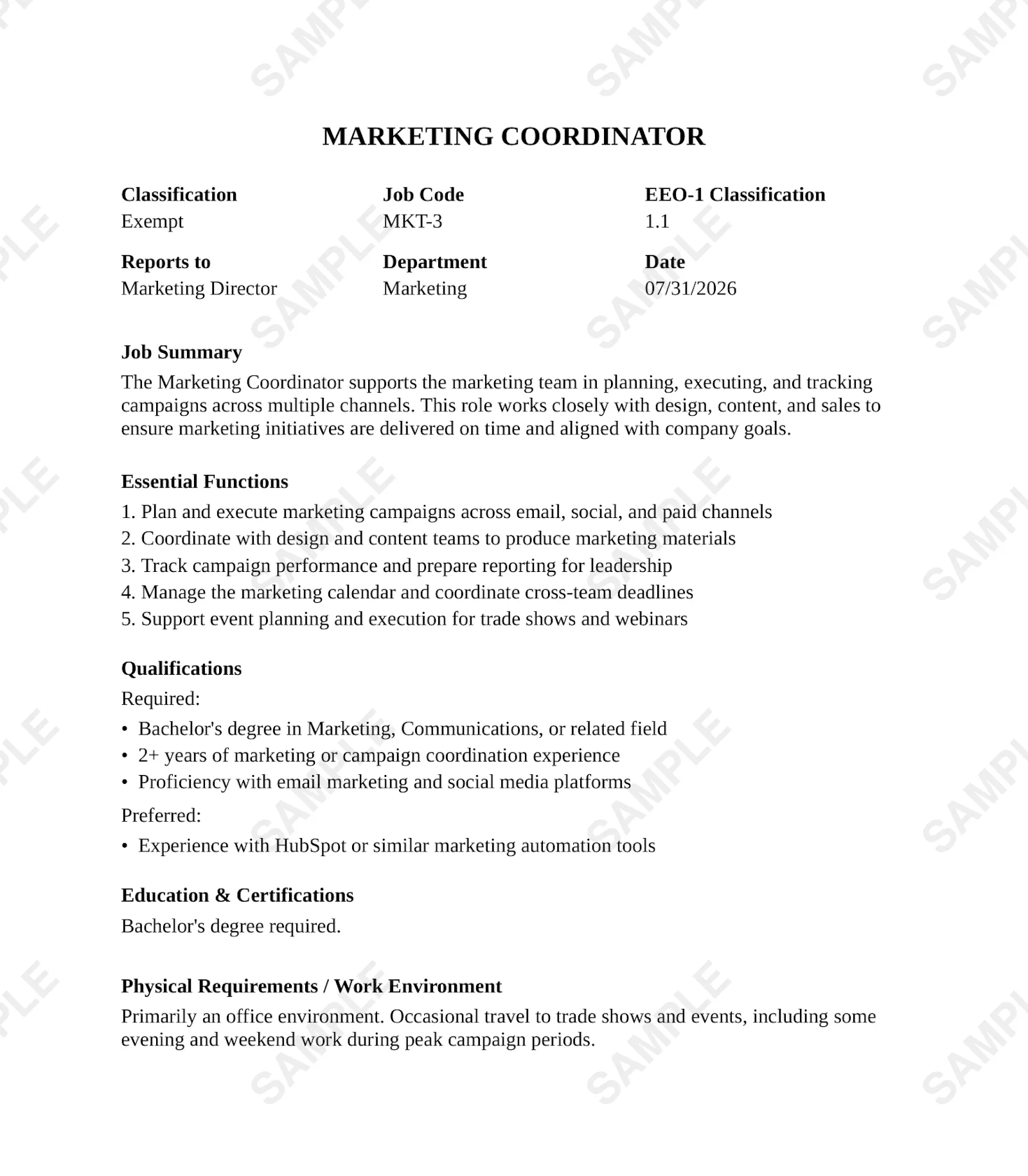 Job Description Tool screenshot 2