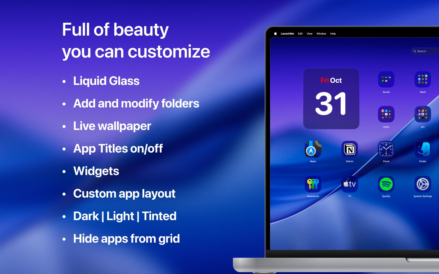 LaunchMe - App Launchpad macOS 26 gallery image