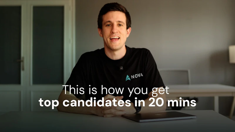 Nova Recruiter screenshot 1 (video preview)