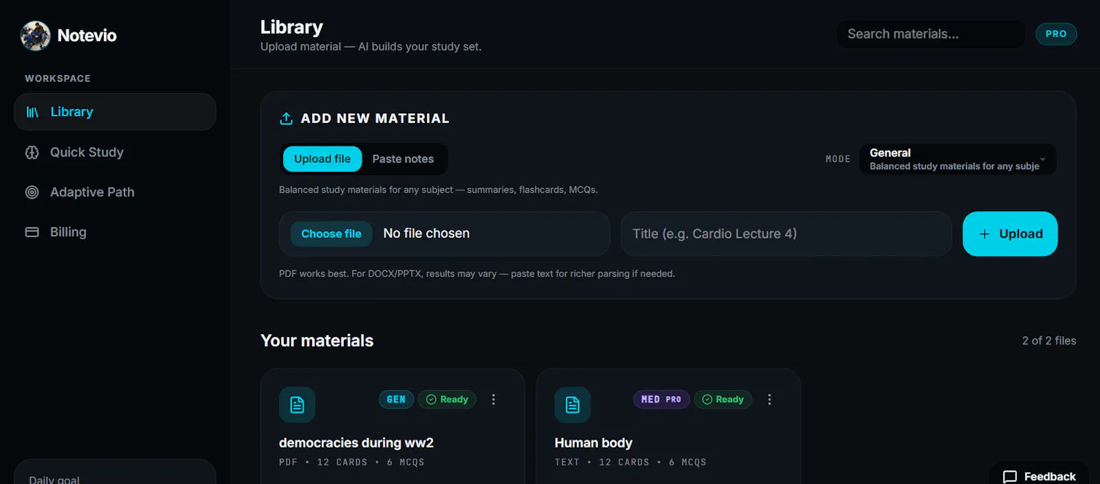 Notevio screenshot 2