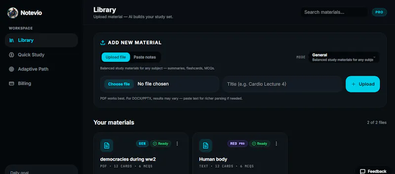 Notevio screenshot 2