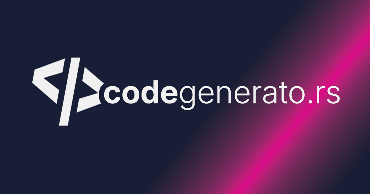 CodeGenerato.rs gallery image