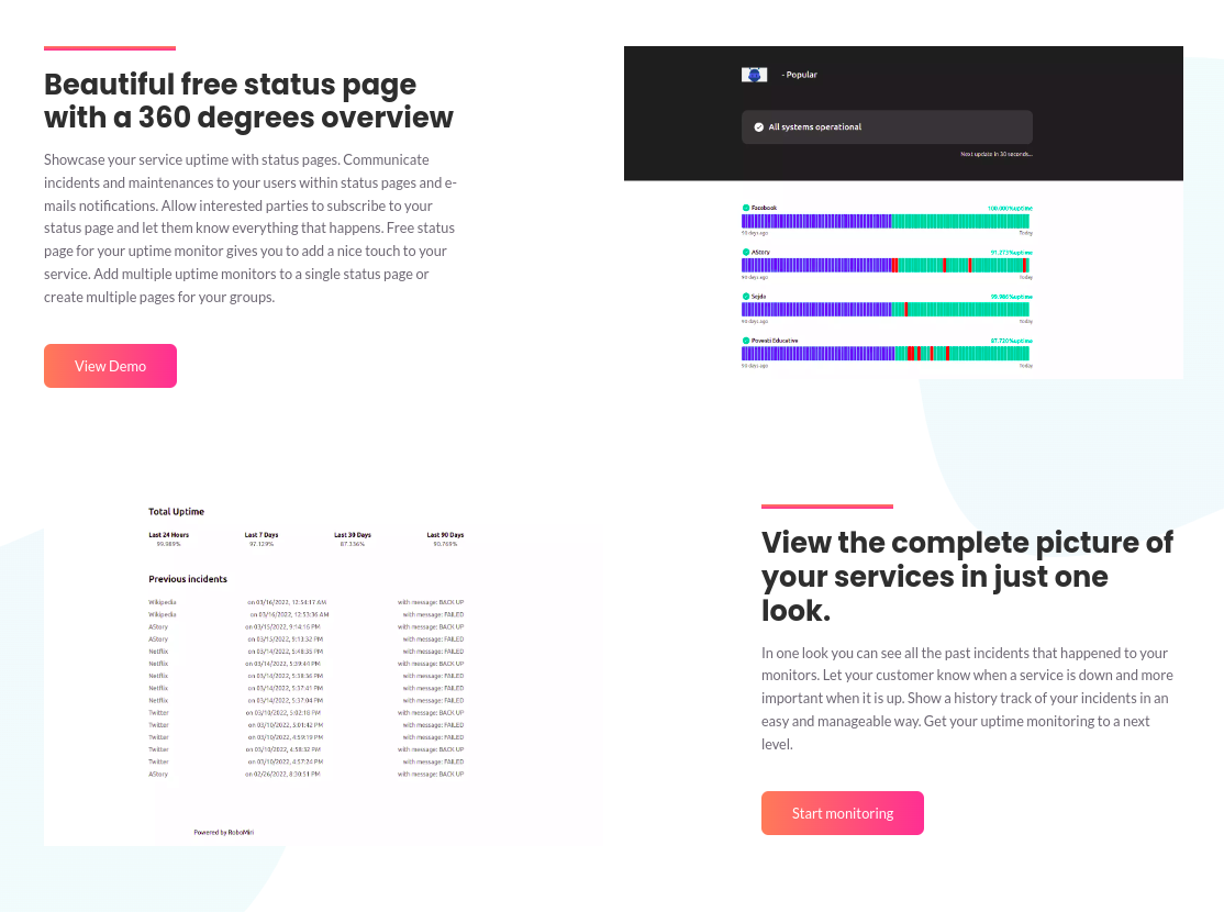RoboMiri - Uptime Monitor gallery image
