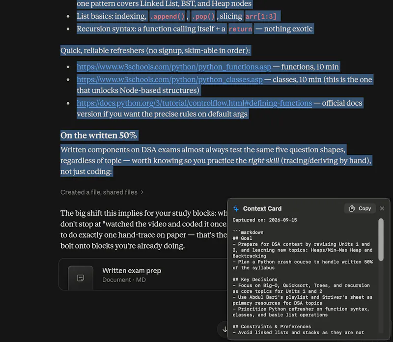 Context Transfer screenshot 2