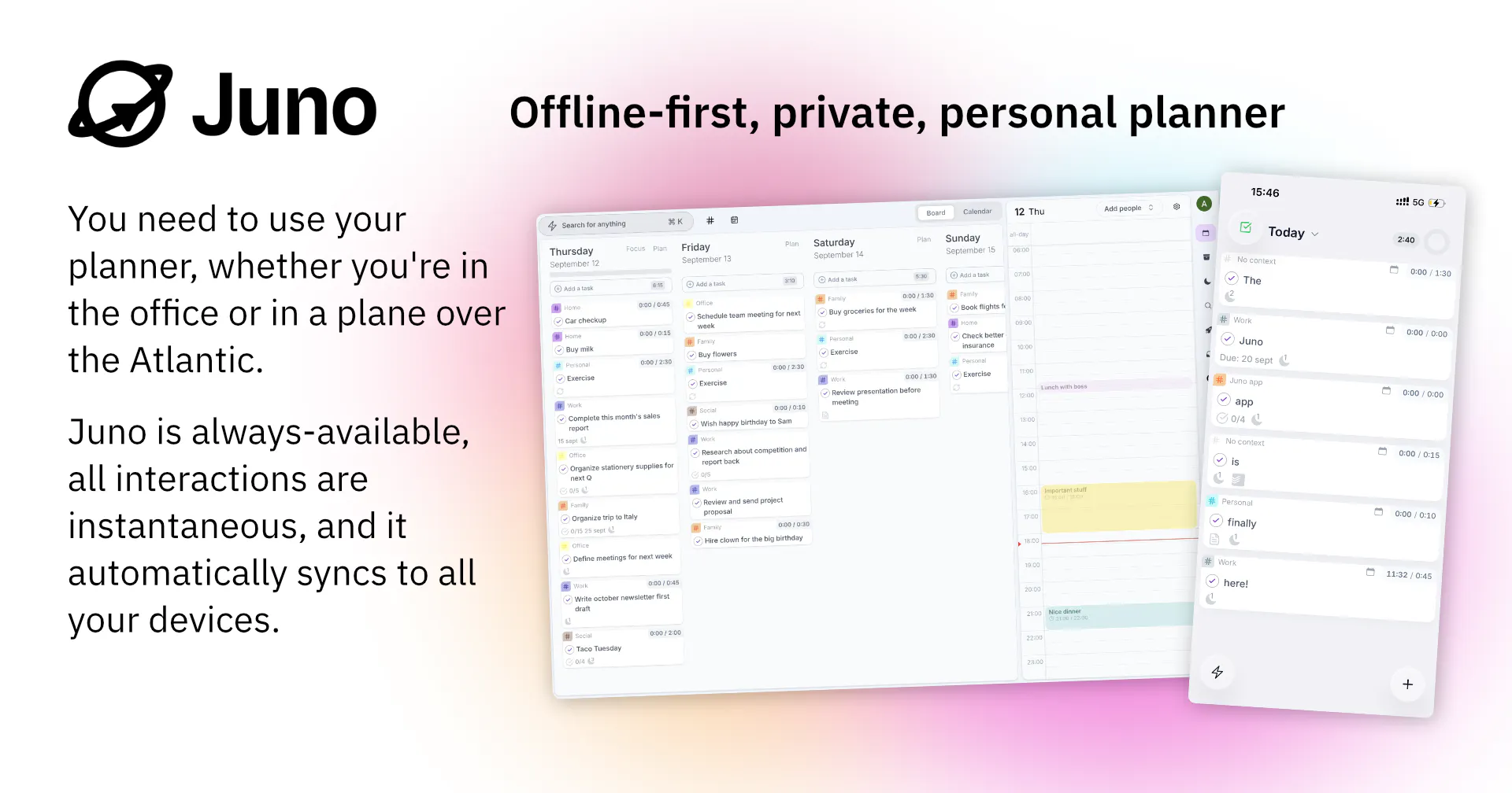 Juno digital planner gallery image