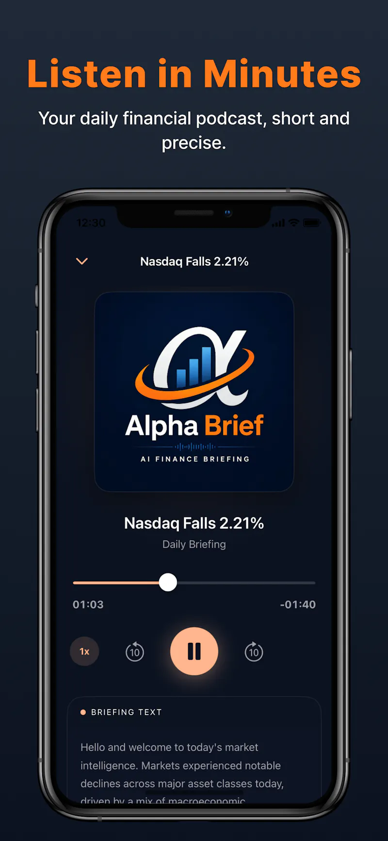 Alpha Brief screenshot 2