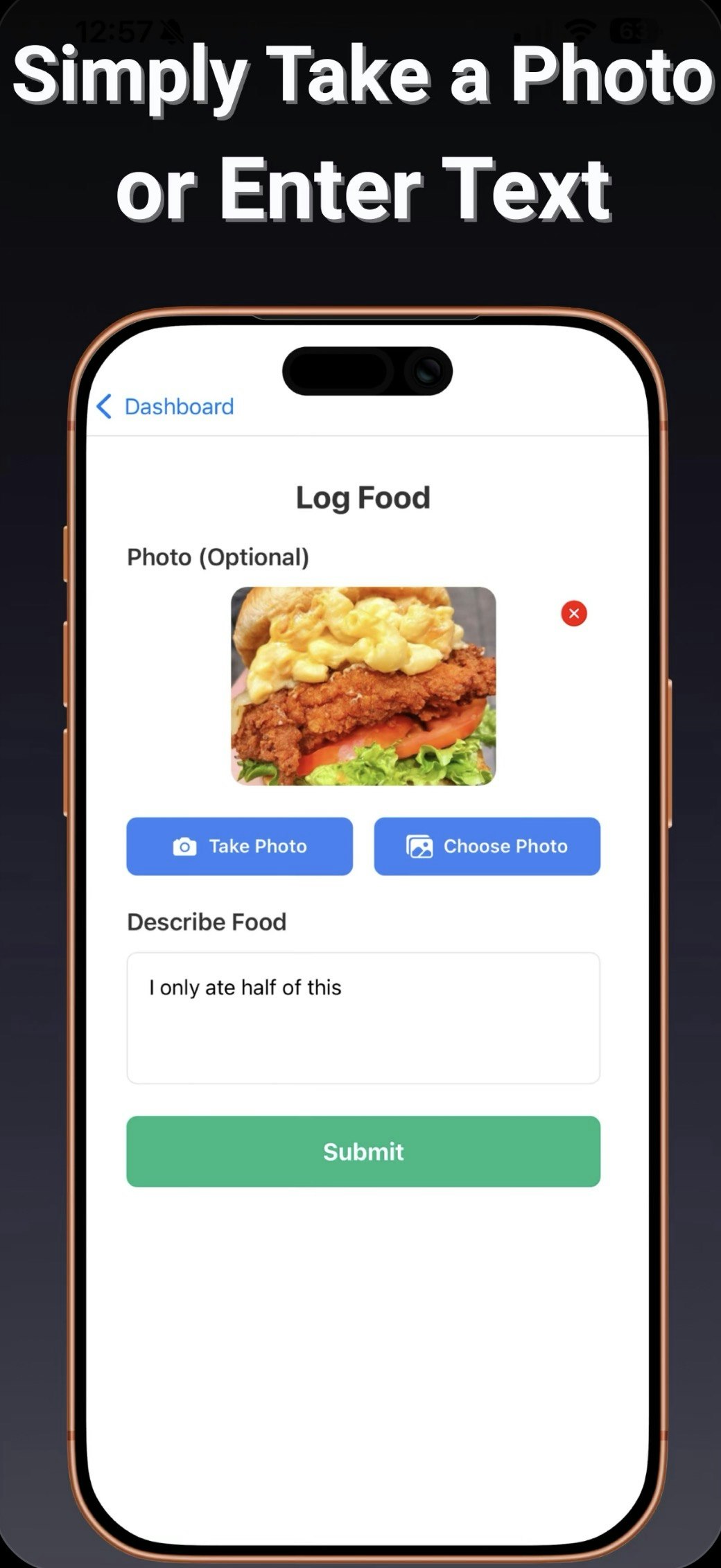 xCalorie - Screenshot 2 showing product features and functionality