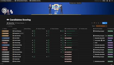 HR Recruitment Organizer in Notion gallery image