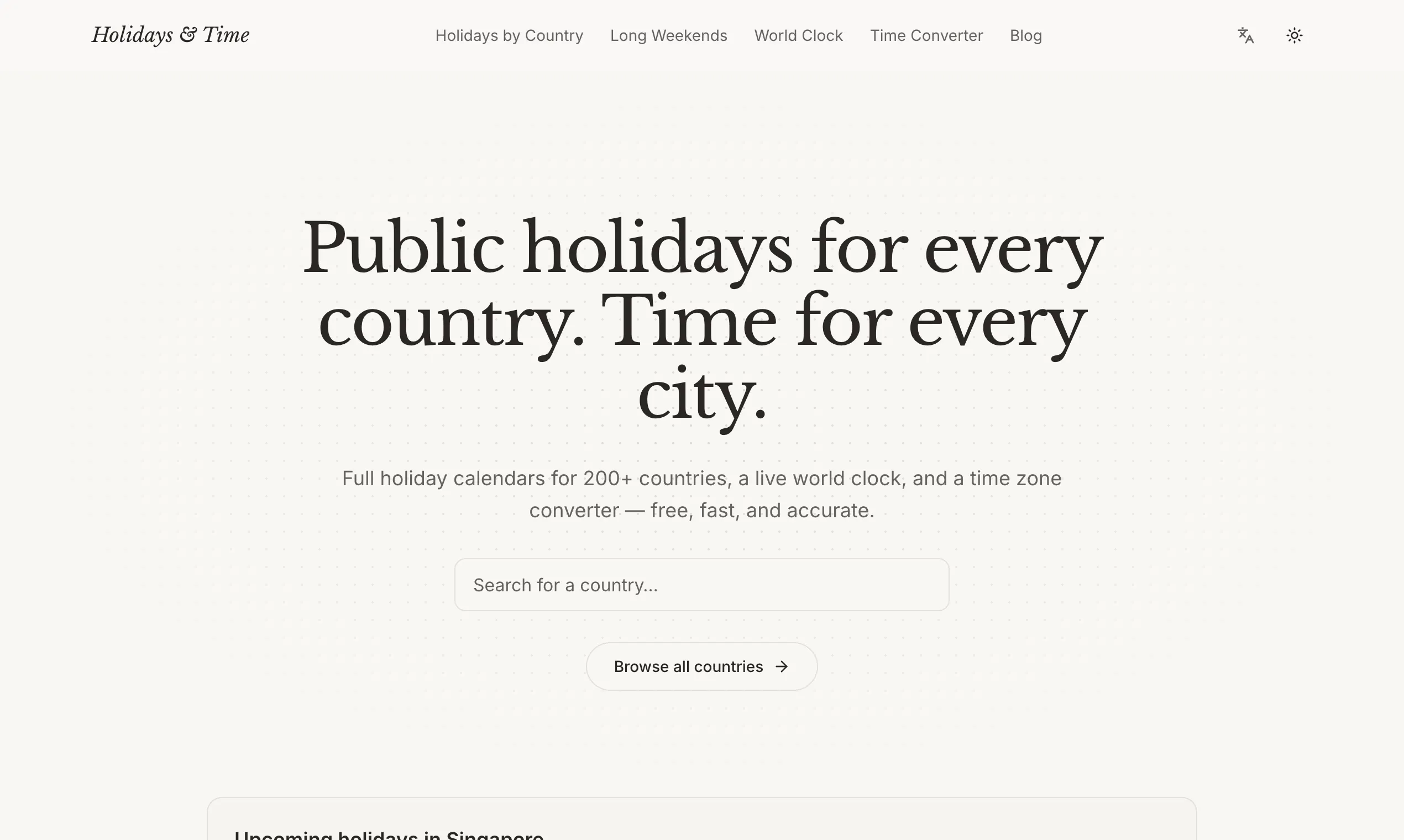 Holidays & Time gallery image