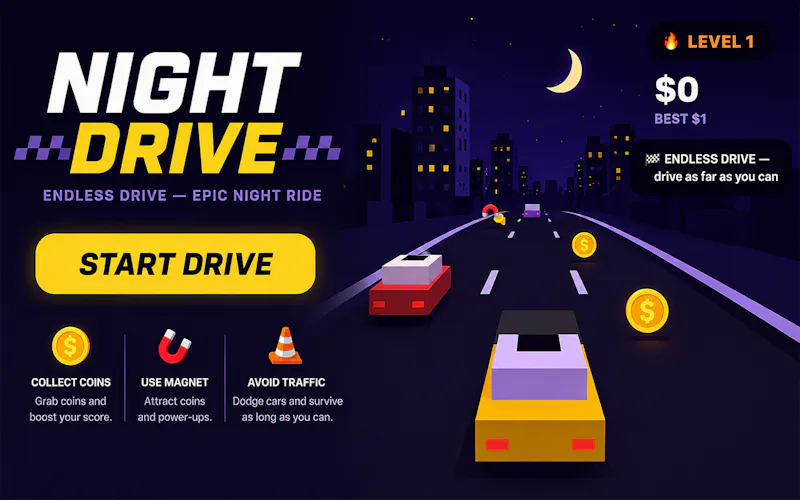 Night Drive: Arcade Racer screenshot 2