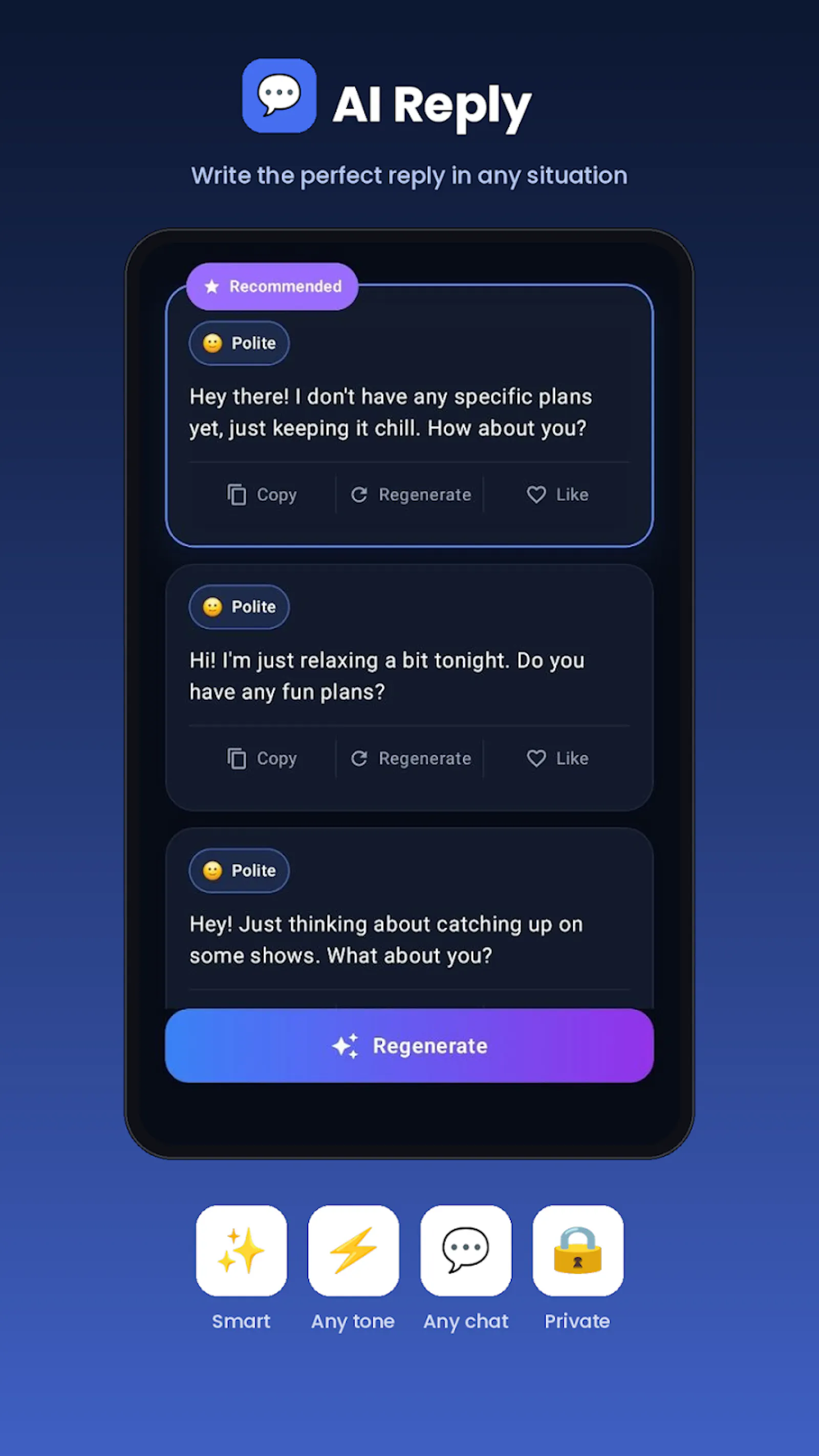 AI Reply screenshot 1