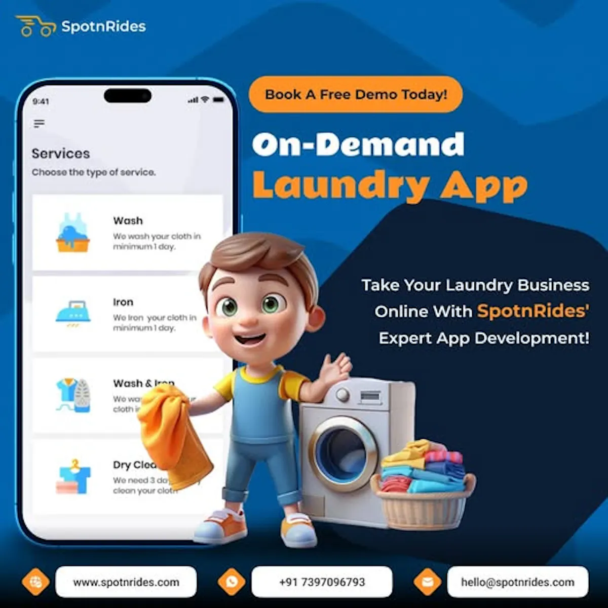 Uber for laundry app