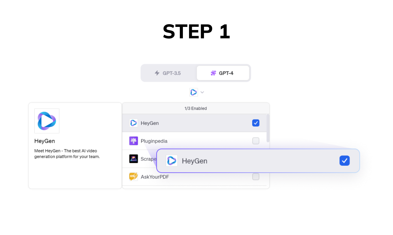 Complemento chatgpt de heygen media 2