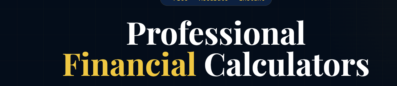 FinCalc Pro - Product Hunt launch logo and brand identity