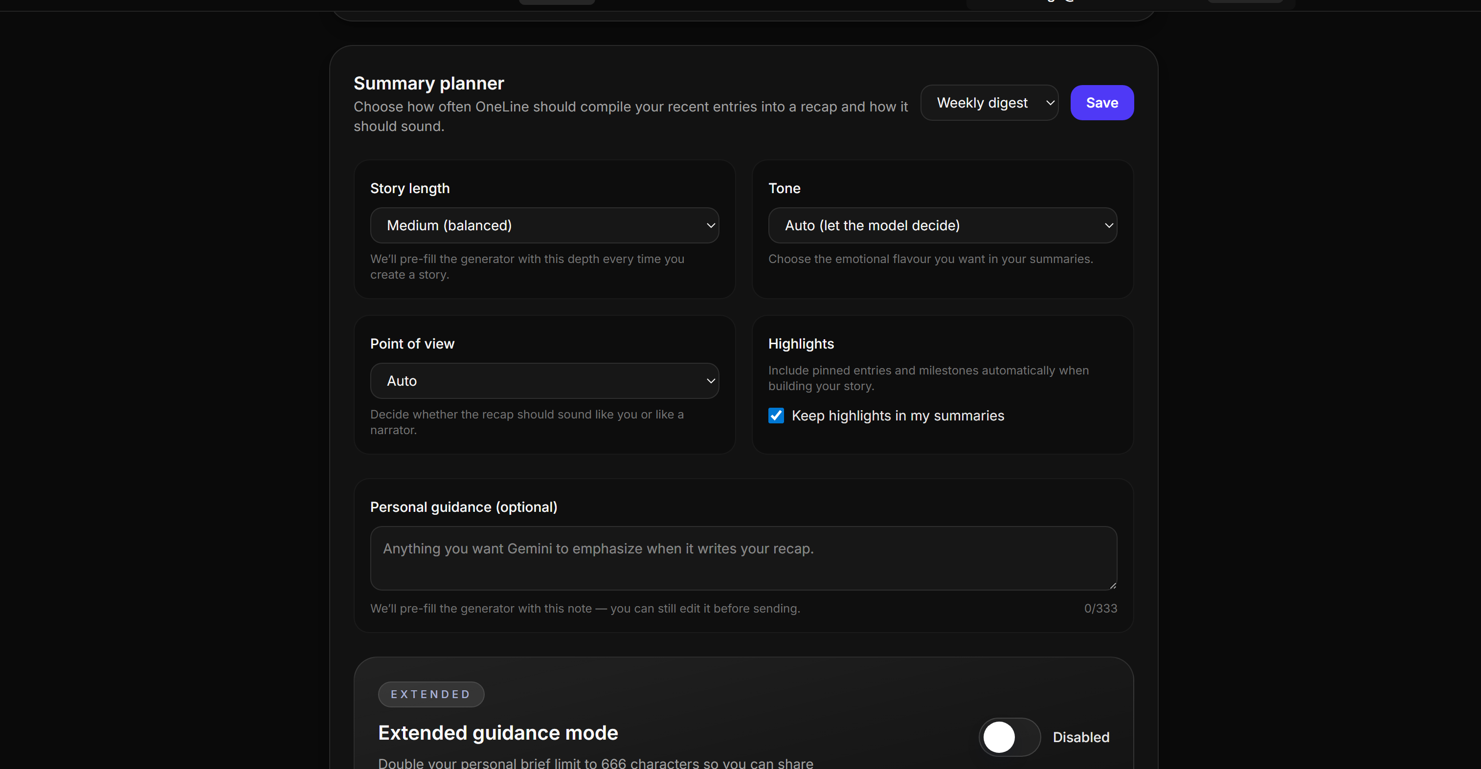 OneLine — One honest line a day - Screenshot 5 preview