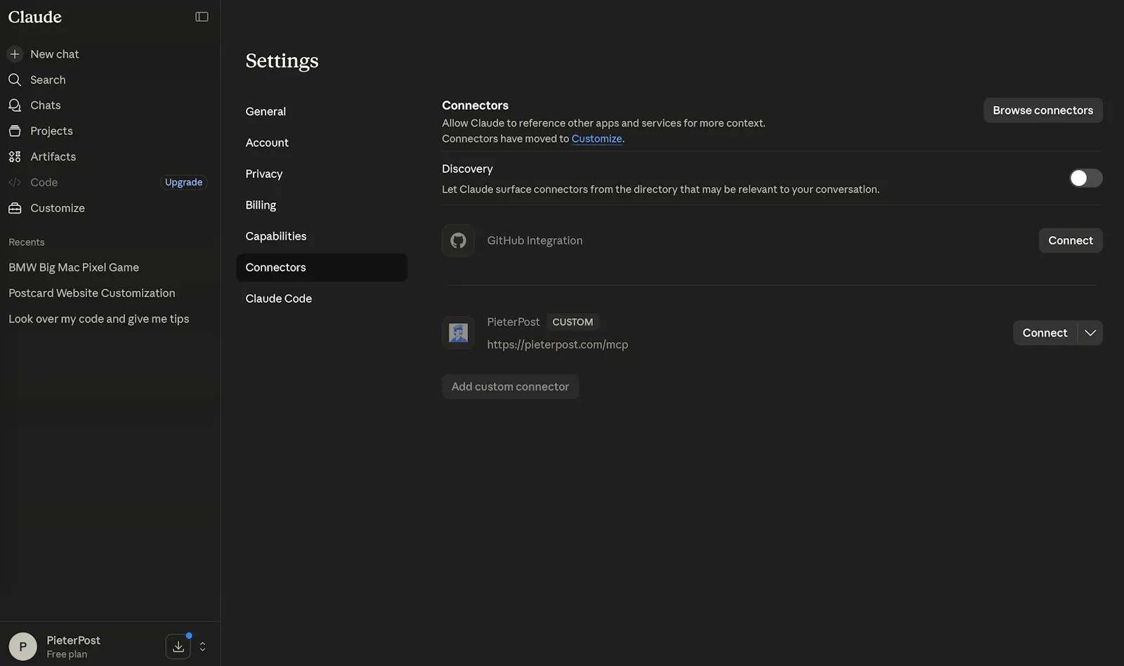 PieterPost MCP screenshot 4