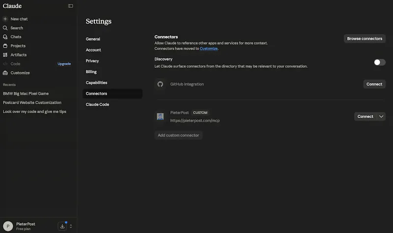 PieterPost MCP screenshot 4