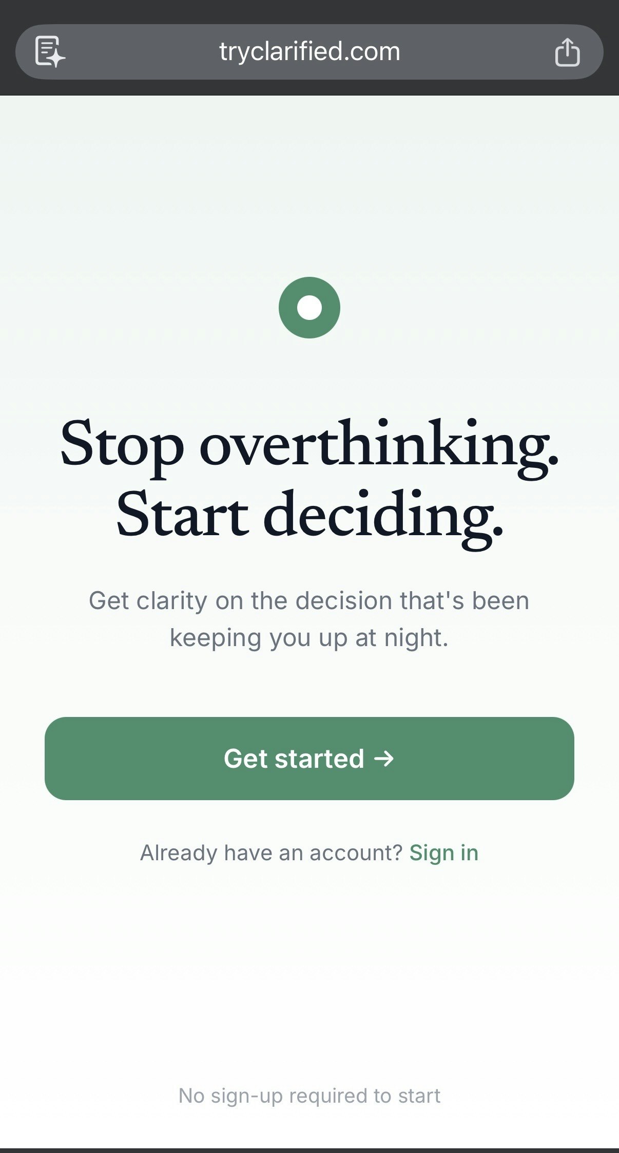 Clarified — Stop overthinking gallery image