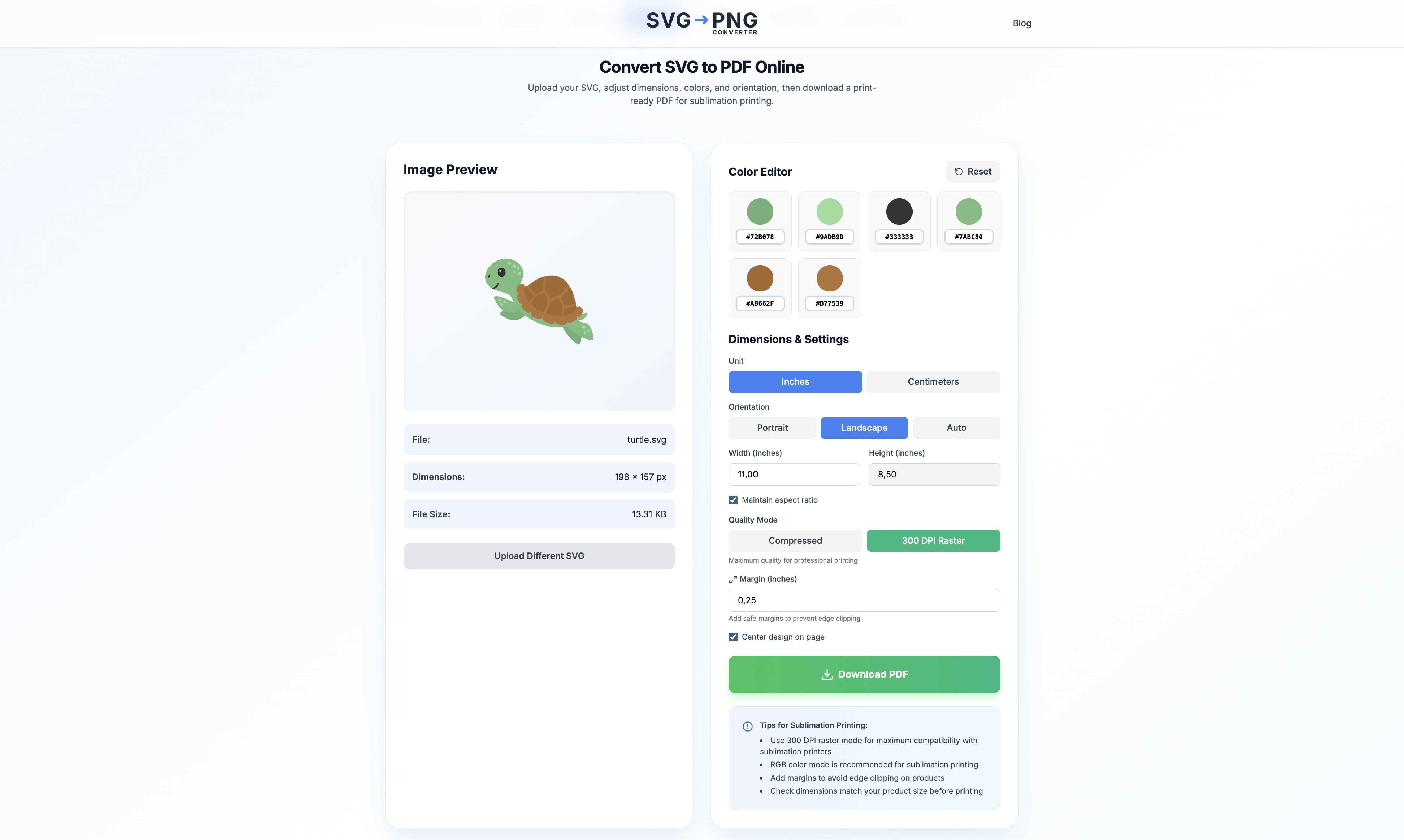 SVG to PNG and DPI Converter - Screenshot 5 showing product features and functionality