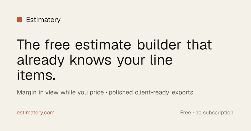 Estimatery screenshot 1