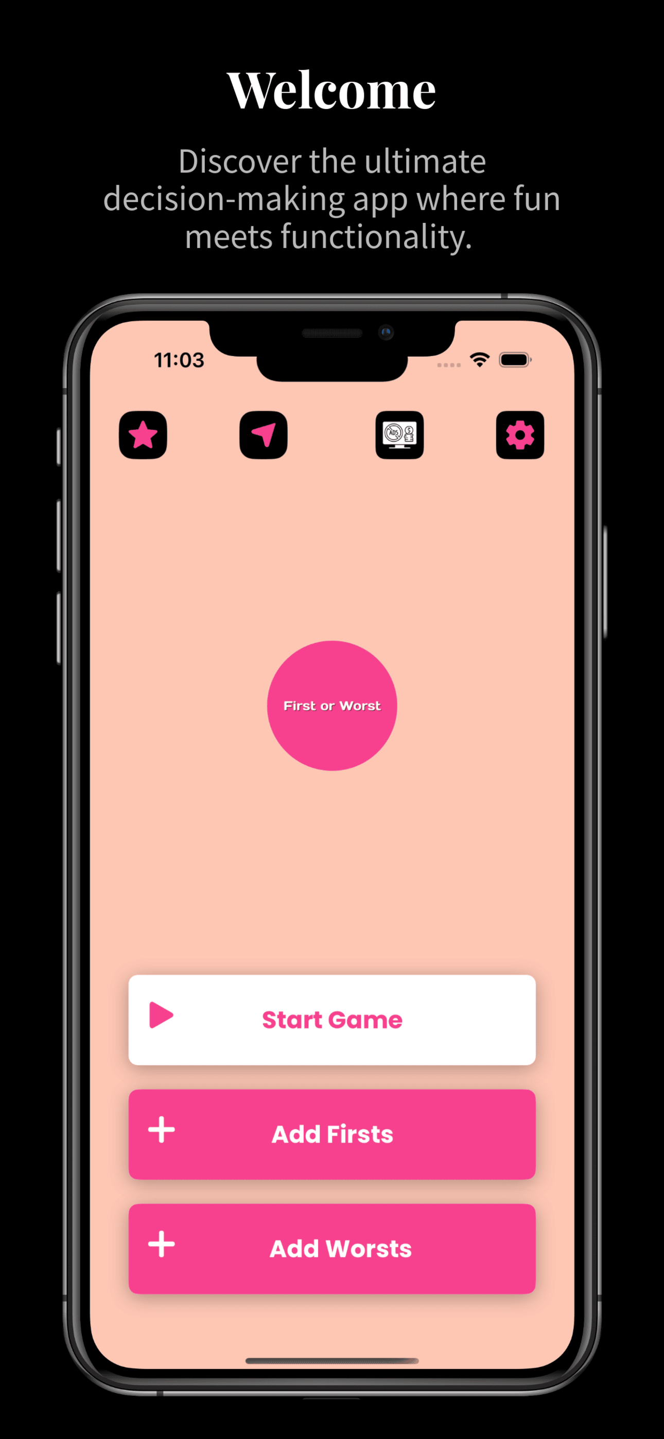 Memory Dare: First or Worst - Main product screenshot demonstrating key features and user interface