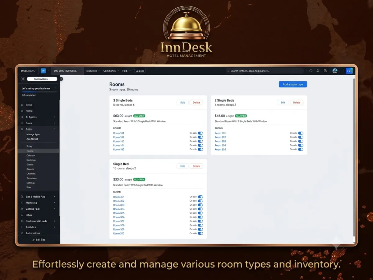 Wix Hotel Booking App gallery image