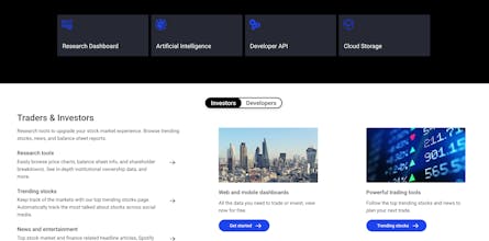 Free intraday stock market API gallery image