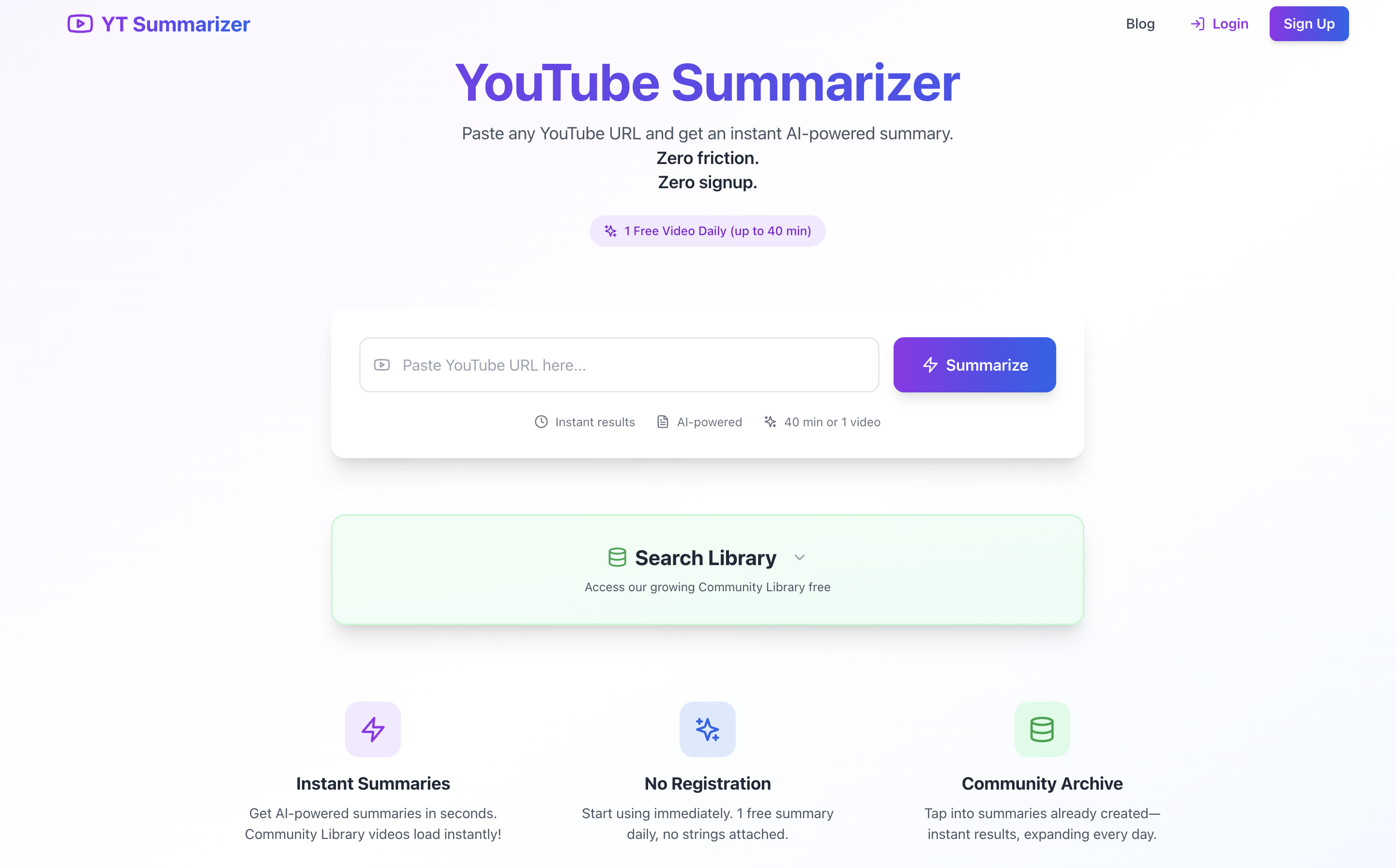 YouTube Summarizer gallery image