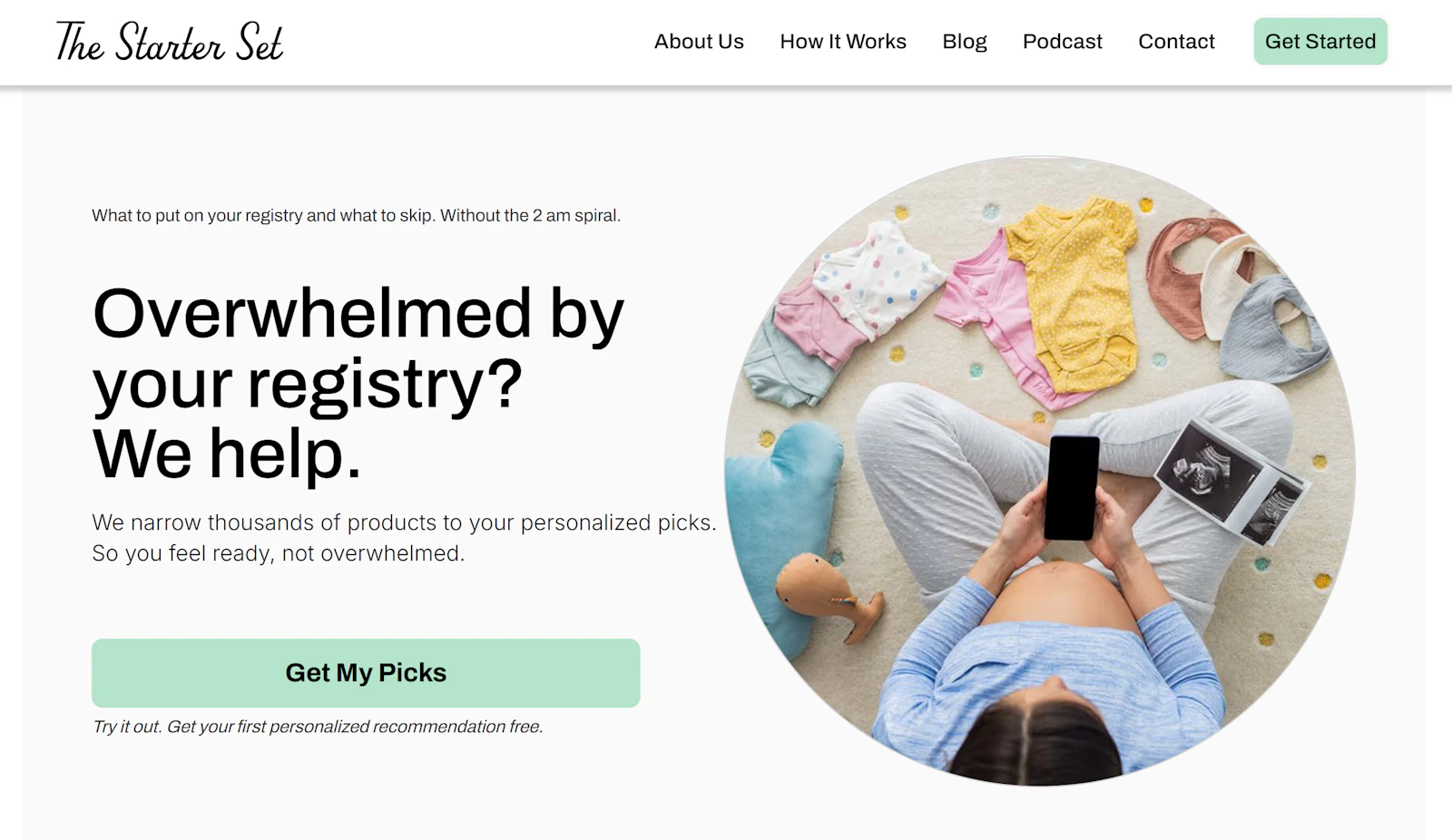 The Starter Set | AI Baby Registry Help screenshot 2